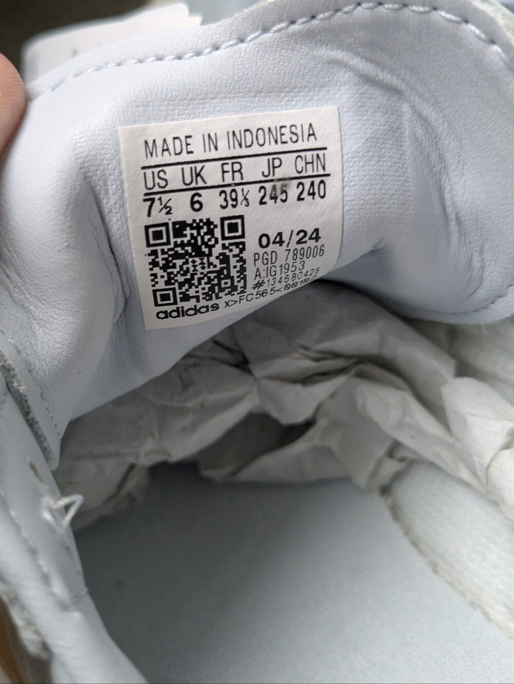 NIB! Adidas Samba 'Halo Blue' Women's Sneakers, 7.5 - Picture 5 of 6